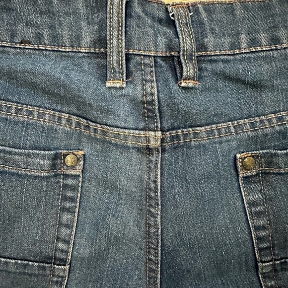 🎄George  Jean Shorts Bermuda Style Dark Wash Size 12 - Picture 4 of 8